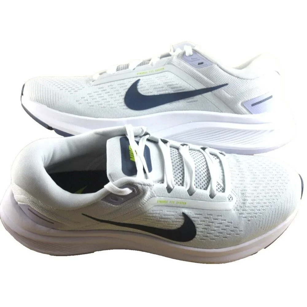 Nike Women's Air Zoom Structure 24 Running Shoes Platinum White Blue Sizes NIB